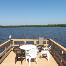Your Own waterfront deck On RV Rental Hutchinson Island